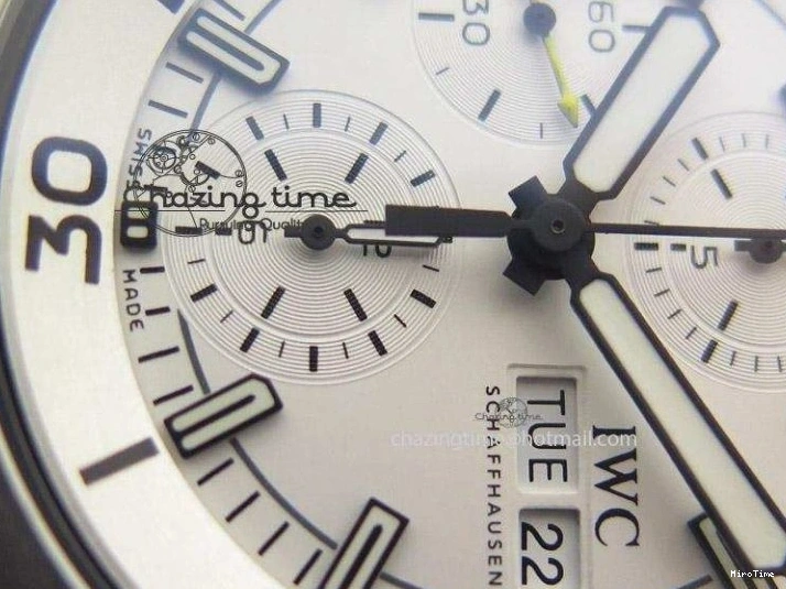 MIROTIME 0228 Versatile Aquatimer Chrono IW376803 V6F 1:1 Best Edition White Dial On SS Bracelet A 7359